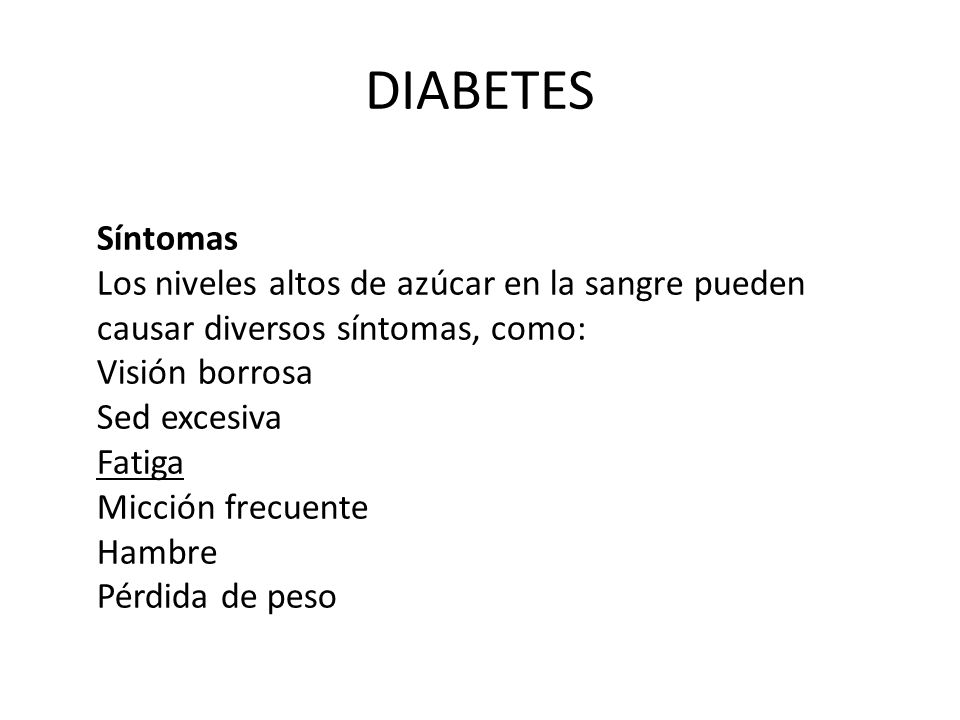 Sintomas de poca azucar en la sangre